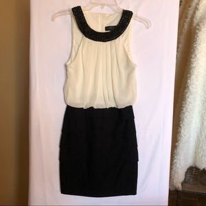 B Darlin Jr Girl’s Black and Cream Dress.  NWOT